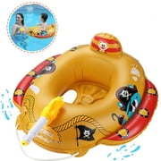 JoyStone Summer Inflatable Pirate Boat Pool Float for Kids with Built-in Squirt Gun, Toddler Pool Float Kids Inflatable Swim Seat Boat Ship Pool Toys for Toddlers and Children